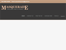 Tablet Screenshot of masqueradecostume.co.uk